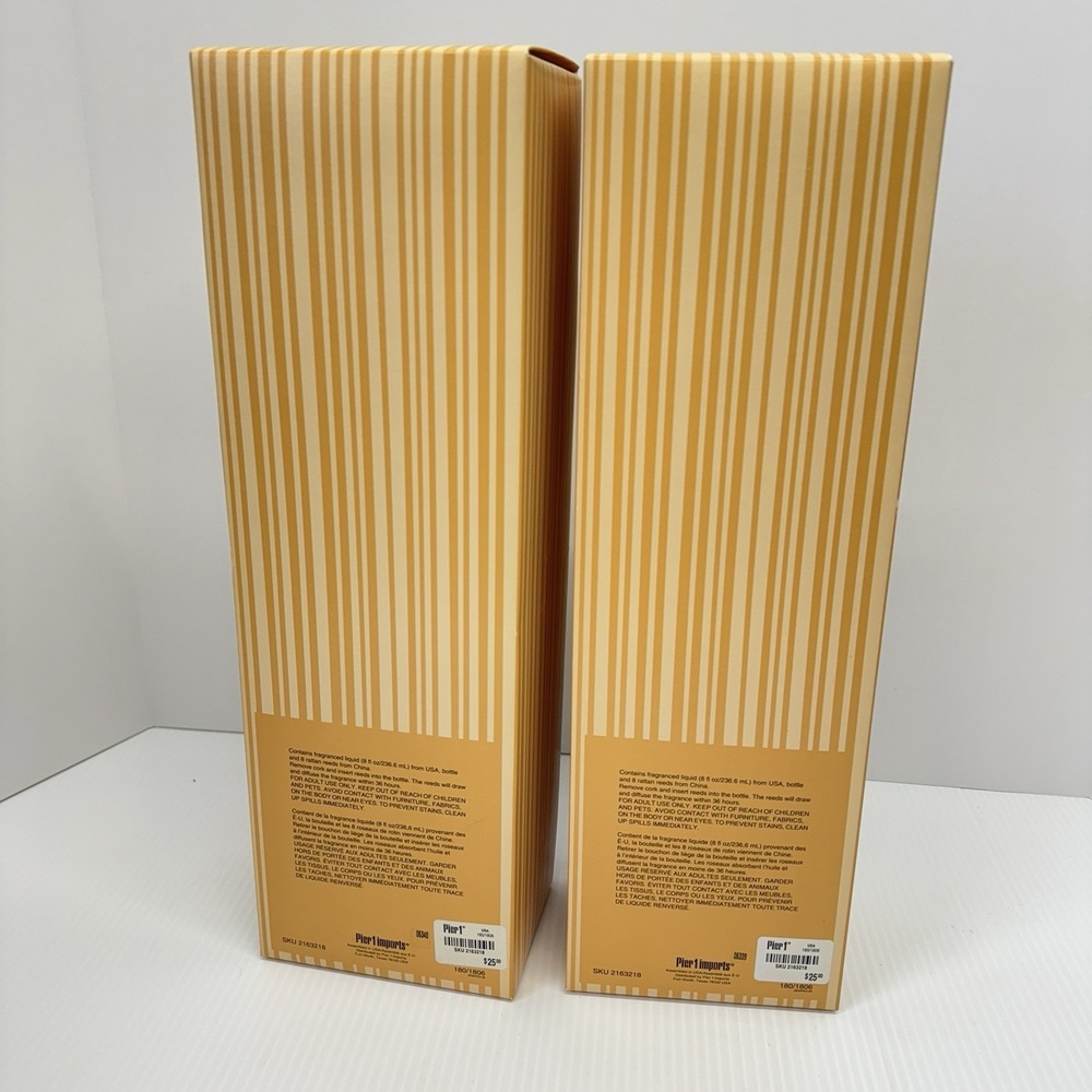 2 PIER 1 IMPORTS MANGO PAPAYA REED DIFFUSER 8 fl oz BRAND NEW/SEALED - Picture 4 of 5